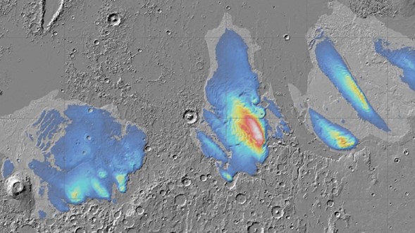 Un análisis de actividad sísmica en Marte reveló evidencia de un gran depósito subterráneo de agua líquida, suficiente para llenar los océanos de la superficie de ese planeta. 