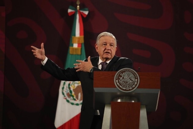 El presidente Andrés Manuel López Obrador durante una conferencia de prensa matutina. 