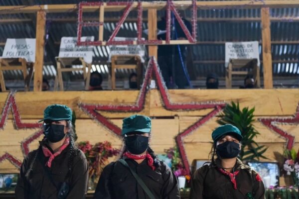 Integrantes del Ejército Zapatista de Liberación Nacional (EZLN).