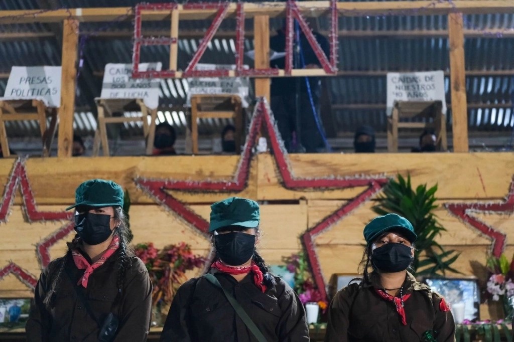 Integrantes del Ejército Zapatista de Liberación Nacional (EZLN).