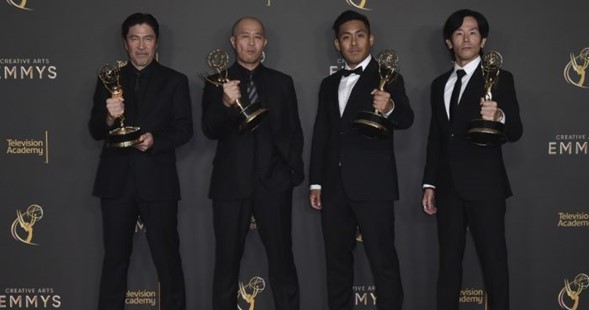 “Shogun” se llevó la mayor cantidad de premios Emmy en la historia para una sola temporada de una serie de televisión, con 14 trofeos en los Premios Emmy de las Artes Creativas el domingo por la noche, mientras que “The Bear” ganó siete, incluyendo mejor actriz invitada en una serie de comedia para Jamie Lee Curtis. 