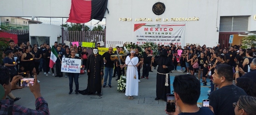 Protesta contra la reforma judicial.