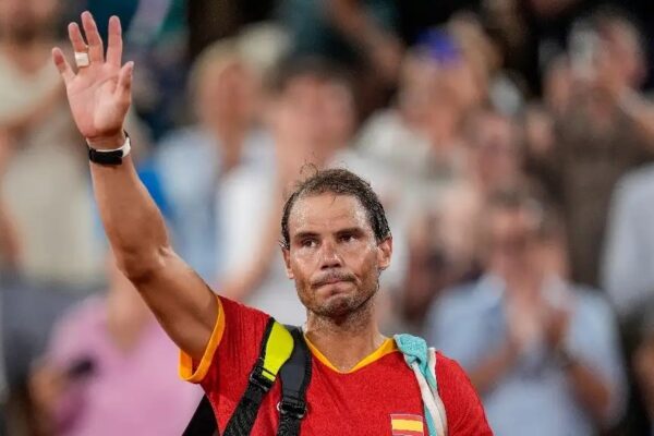 El tenista español Rafael Nadal tras un partido en Roland Garros.