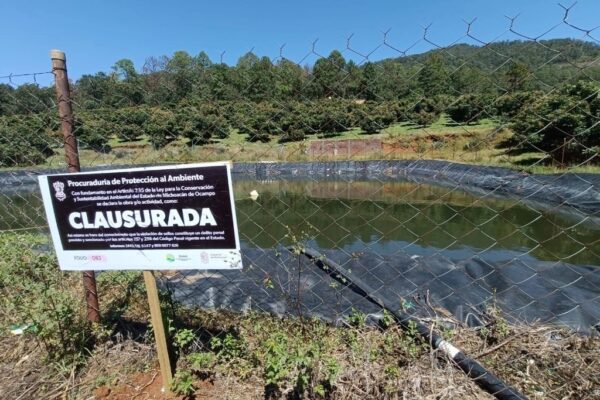 Desde diciembre de 2023 han sido clausuradas 15 ollas de captación de agua en Michoacán