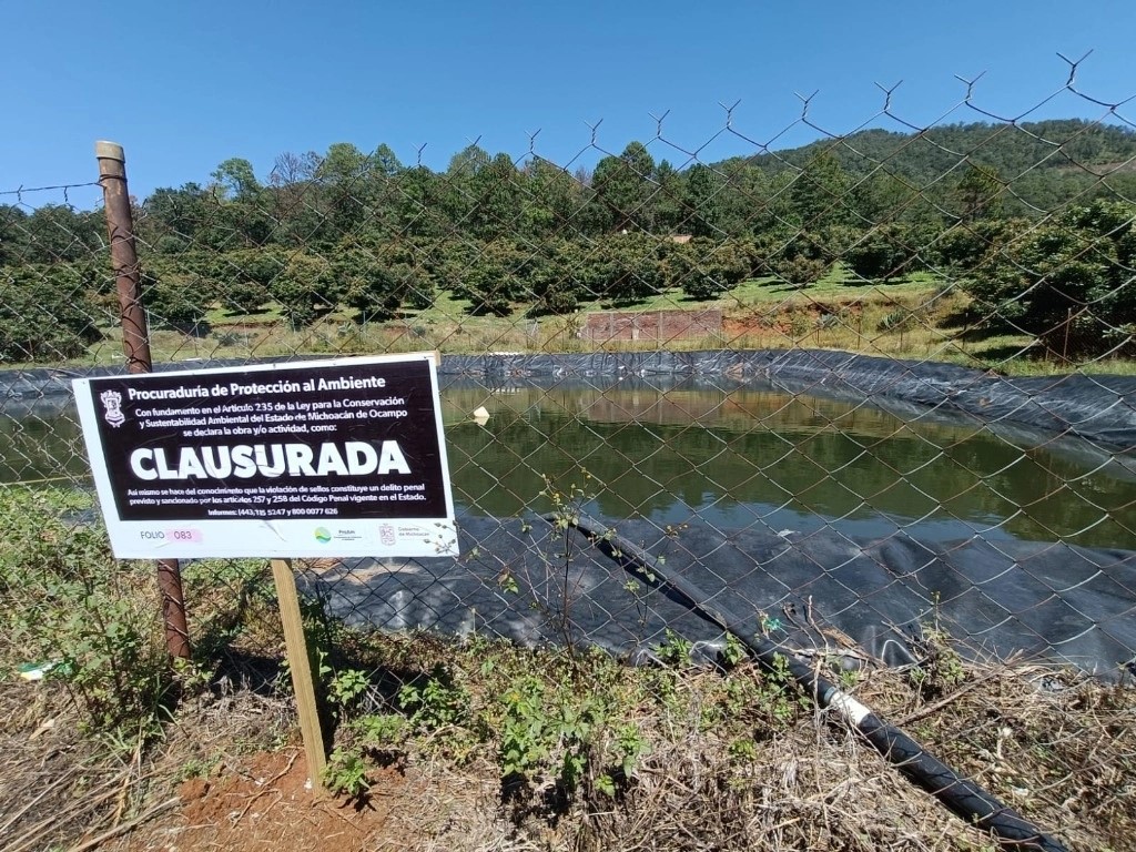 Desde diciembre de 2023 han sido clausuradas 15 ollas de captación de agua en Michoacán