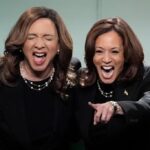 Kamala Harris estuvo antenoche en un programa cómico con la actriz Maya Rudolph, quien suele imitarla. 