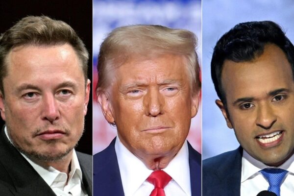 Trump declaró que nombrará a Elon Musk, junto con Vivek Ramaswamy - ex precandidato presidencial y empresario – para encabezar el Departamento de Eficiencia Gubernamental (DOGE) dedicado a “desmantelar la burocracia del gobierno, recortar regulaciones excesivas y gastos desperdiciados”.