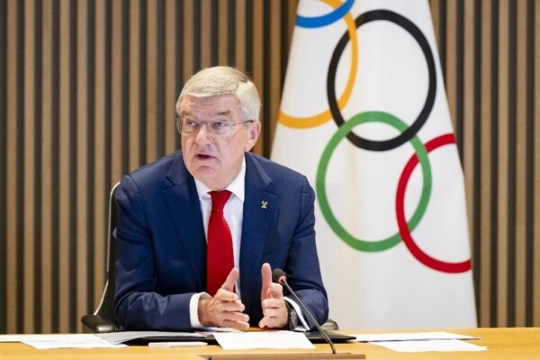 El presidente del COI, Thomas Bach, durante una reunión en Lausana, Suiza, el 3 de diciembre de 2024. 