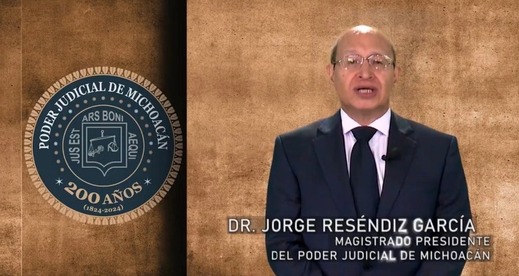 Jorge Reséndiz García, magistrado presidente del Poder Judicial de Michoacán.