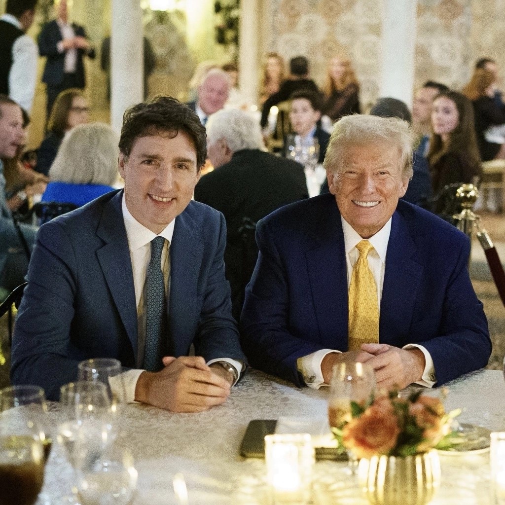 Tras los amagos de Donald Trump de que elevará impuestos a todos los productos de sus socios del T-MEC, el primer ministro de Canadá se reunió el viernes con él en Florida.