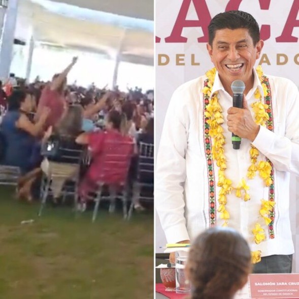 Los reclamos al mandatario morenista Salomón Jara Cruz fueron por el despido de mil 344 trabajadores ocurrido en diciembre pasado, y de los cuales únicamente fueron reintegrados la mitad.