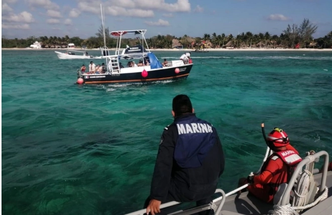 El reporte del hundimiento se recibió aproximadamente a las 19:00 horas, cuando se alertó sobre el siniestro ocurrido a unos 300 metros de la costa norte de Cozumel.