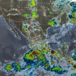 Trayectoria de la tormenta tropical Dalila.