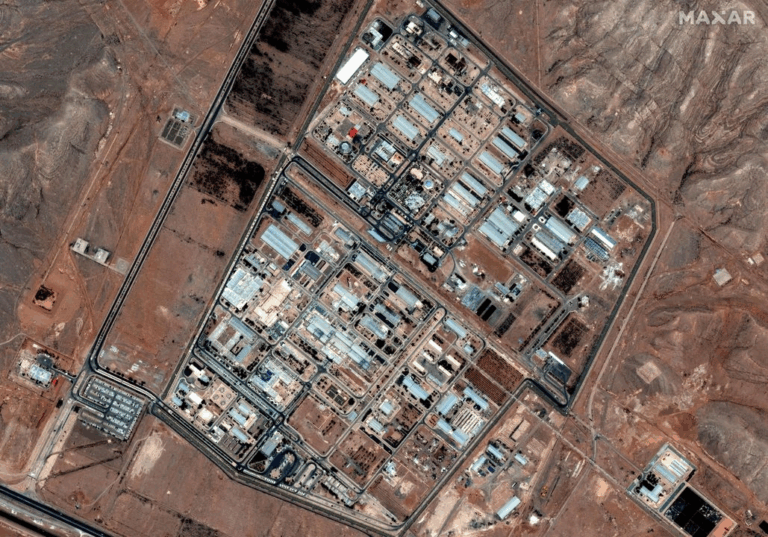 Planta de enriquecimiento nuclear de Isfahán, en el centro de Irán, el 3 de junio de 2025.