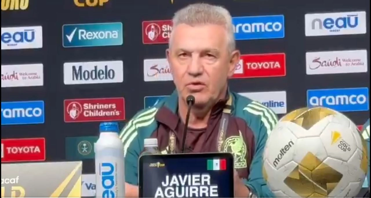 Javier Aguirre en conferencia de prensa este 21 de junio de 2025.