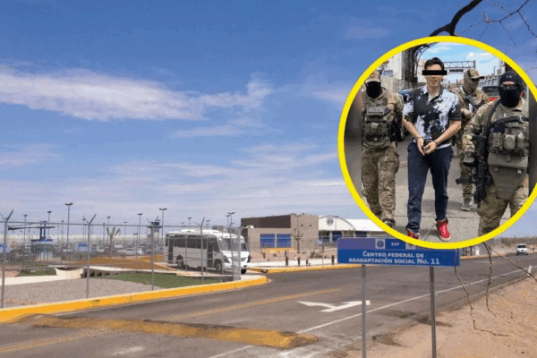 'El Junior' fue deportado de EU a México y enviado al Cefereso 11 en Sonora, uno de los centros de reclusión con mayor seguridad en el país.