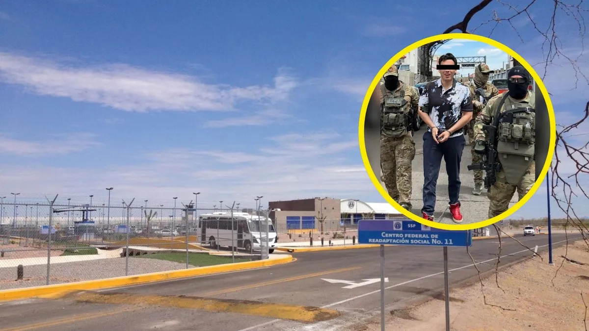 'El Junior' fue deportado de EU a México y enviado al Cefereso 11 en Sonora, uno de los centros de reclusión con mayor seguridad en el país.