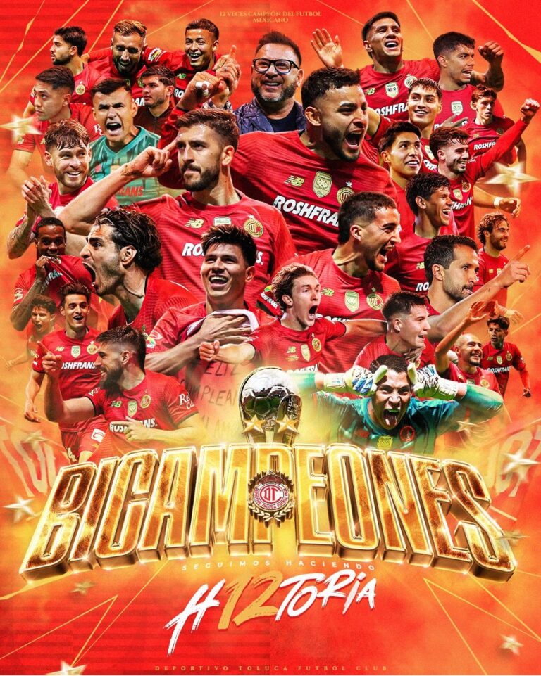 Toluca logró el bicampeonato del futbol mexicano al derrotar en tanda de penales a los Tigres de Monterrey. Con ello, alcanza a las Chivas con 12 trofeos y se convertió en el segundo equipo más ganador del futbol mexicano.