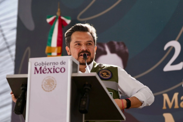 El director del IMSS, Zoé Robledo, dijo que se trata de un torneo a nivel nacional que comenzará primeramente con torneos estatales. Imagen del 21 de febrero de 2026. 