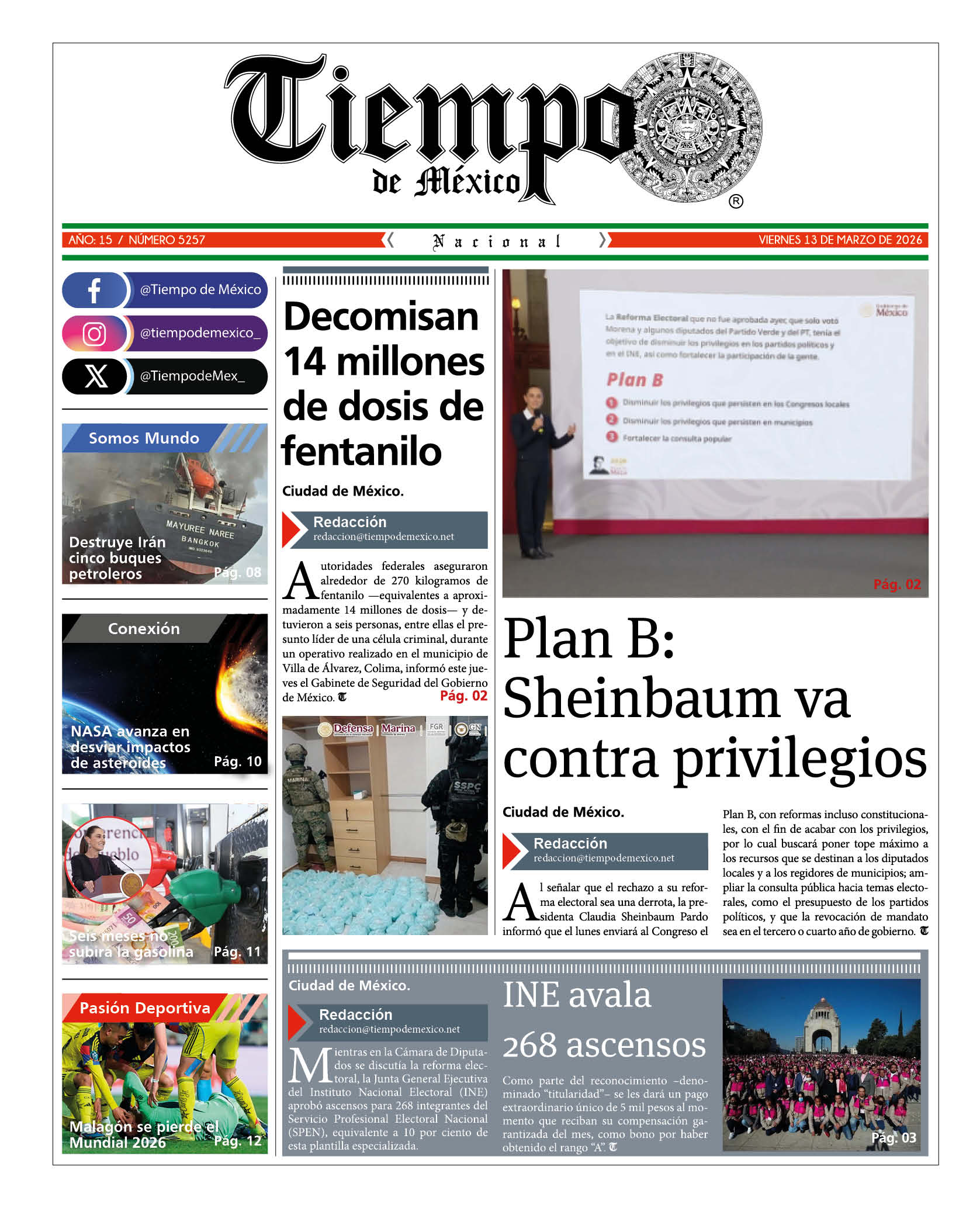 Edición 13 de Marzo 2026