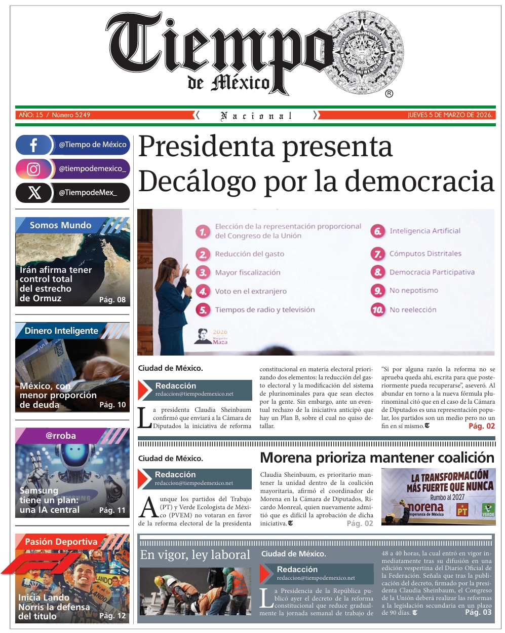 Edición 5 de Marzo 2026