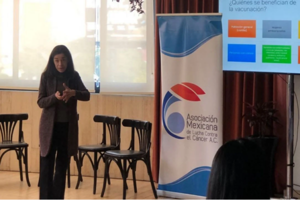 Estudios médicos en ratones y datos observacionales en humanos determinaron que el Covid-19 y la Influenza pueden despertar células metastásicas o cancerosas dormidas en los pulmones, por lo que es importante vacunarse contra esos virus, alertó Diana Vilar-Compte, coordinadora de Epidemiología Hospitalaria en el Departamento de Infectología del Instituto Nacional de Cancerología (INCan).