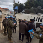Militares de las Naciones Unidas (FINUL) en el sur de Líbano.