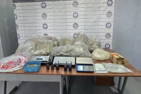 Droga asegurada durante el operativo. 