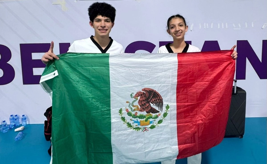 Los taekwondoines, Guillermo Cortés y Darah Ponce, lograron oro y plata en el Campeonato Mundial Juvenil en Tashkent, Uzbekistán.