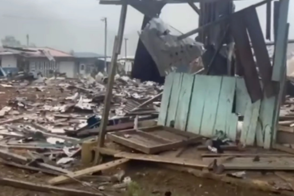 El estallido ocurrió en una zona rural del municipio de Argelia. Imagen tomada de video compartido en redes sociales