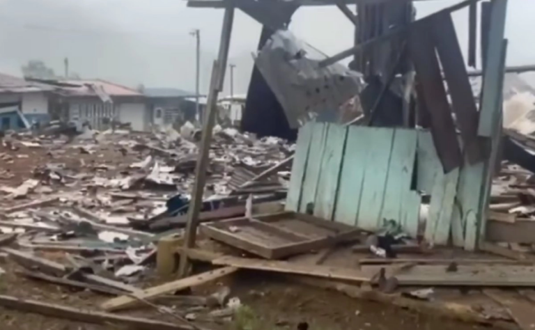 El estallido ocurrió en una zona rural del municipio de Argelia. Imagen tomada de video compartido en redes sociales