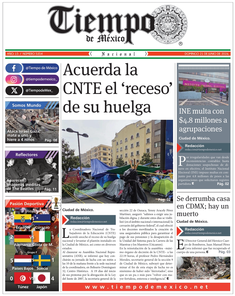 Edición 21 de Junio 2026
