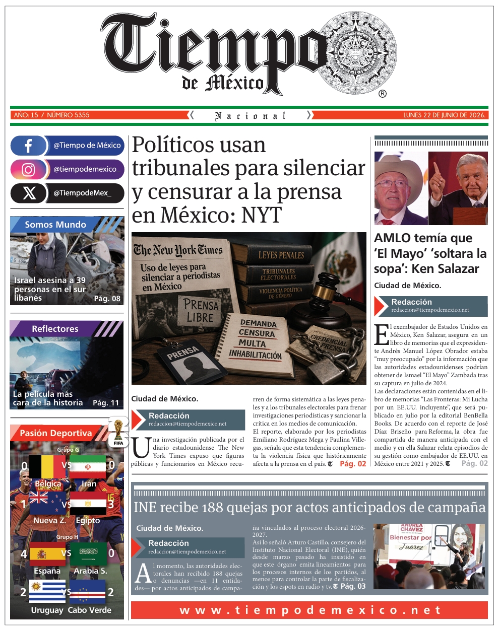 Edición 22 de Junio 2026