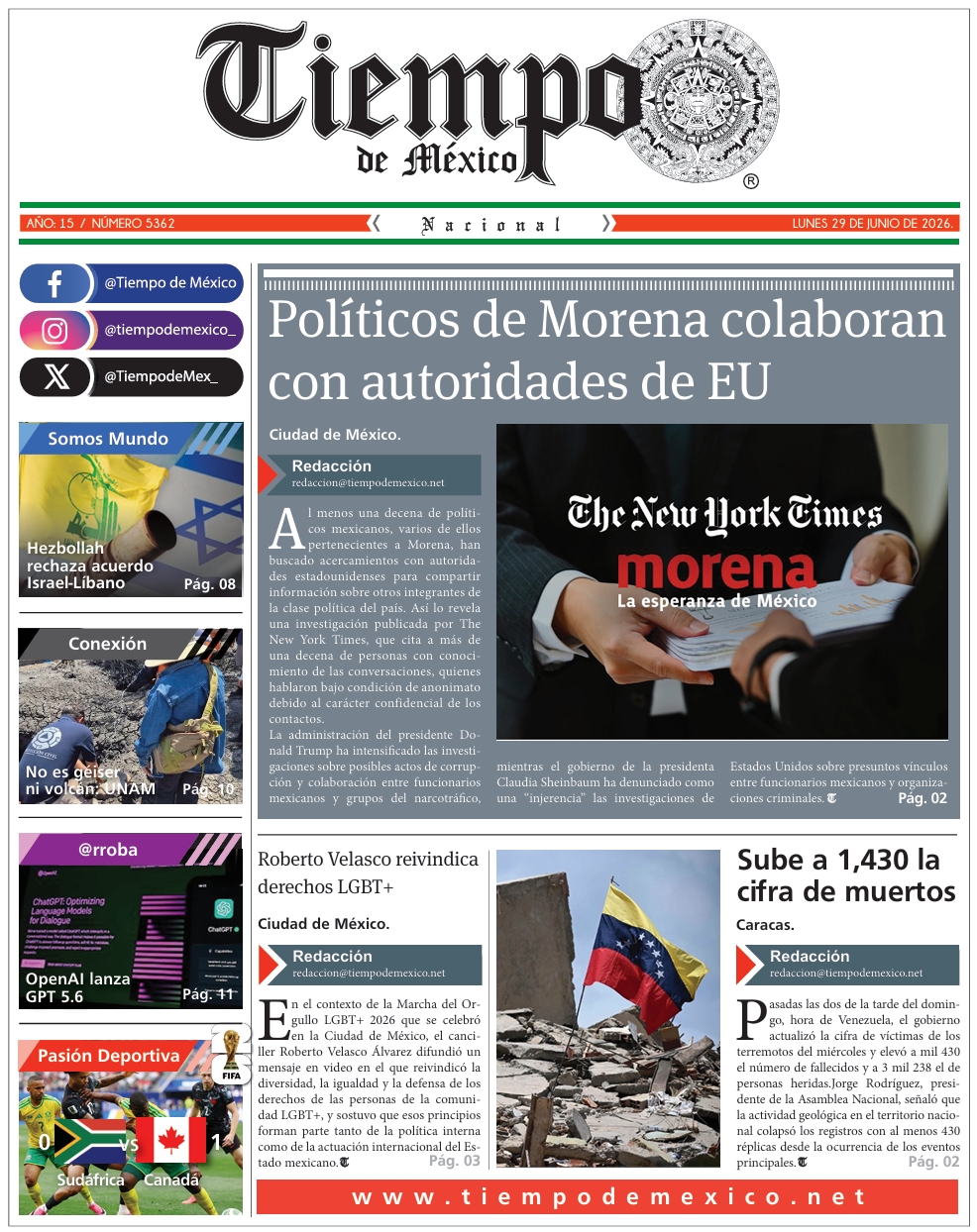 Edición 29 de Junio 2026