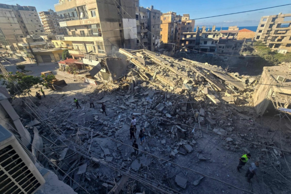 Ataque israelí en Tiro, al sur del Líbano, el 28 de mayo de 2026.