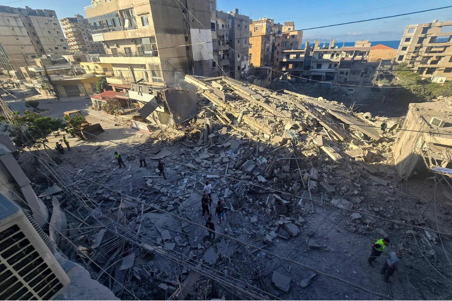 Ataque israelí en Tiro, al sur del Líbano, el 28 de mayo de 2026.