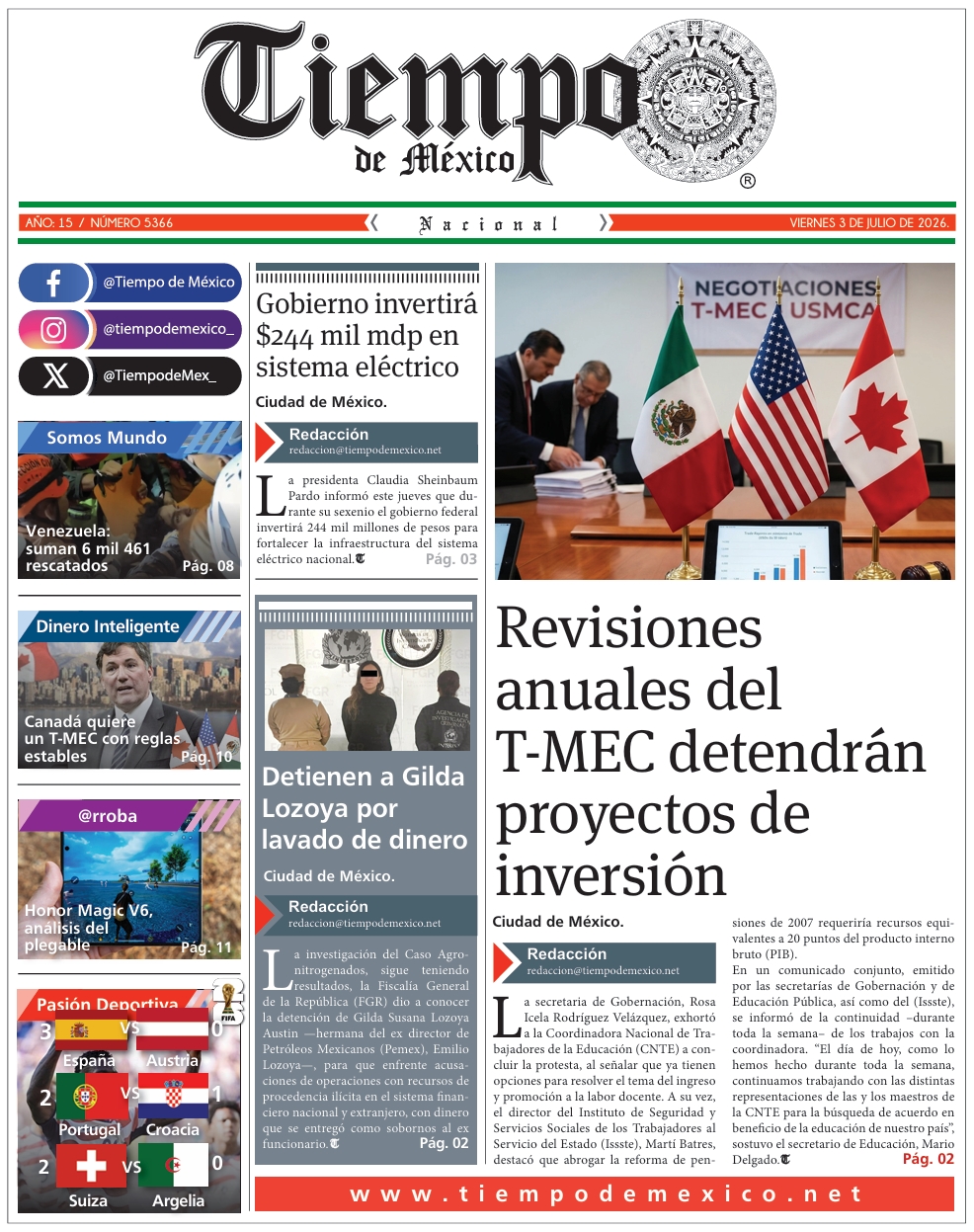 Edición 3 de Julio 2026