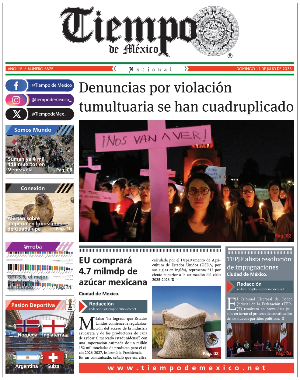 Edición 12 de Julio 2026