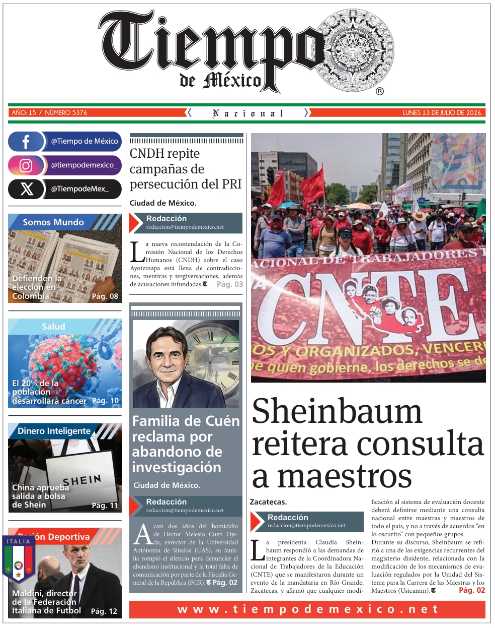Edición 13 de Julio 2026