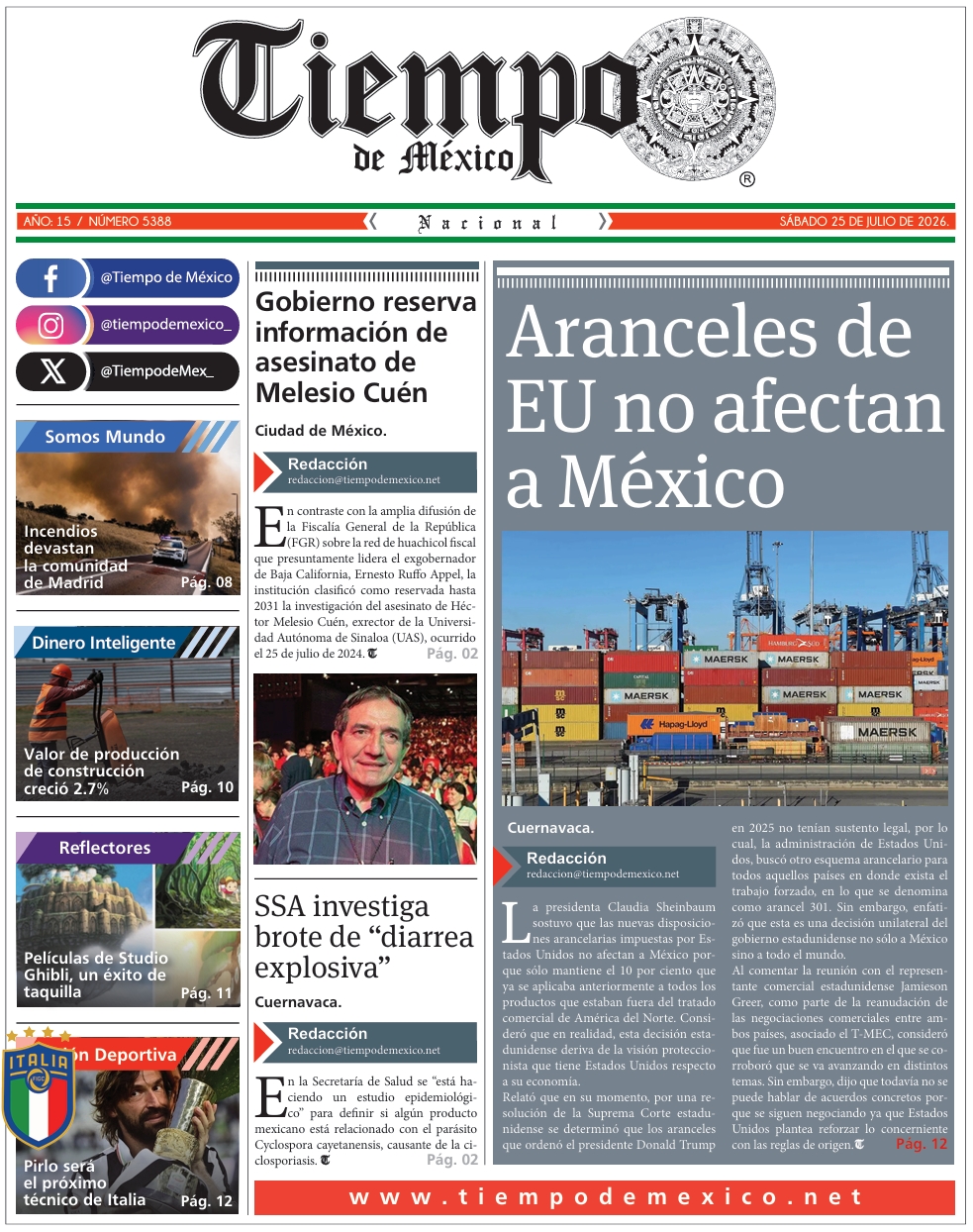 Edición 25 de Julio 2026