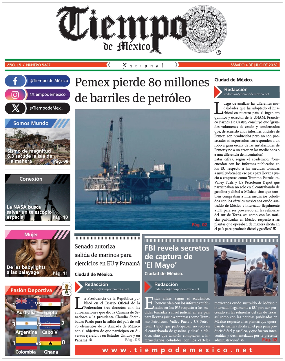 Edición 4 de Julio 2026