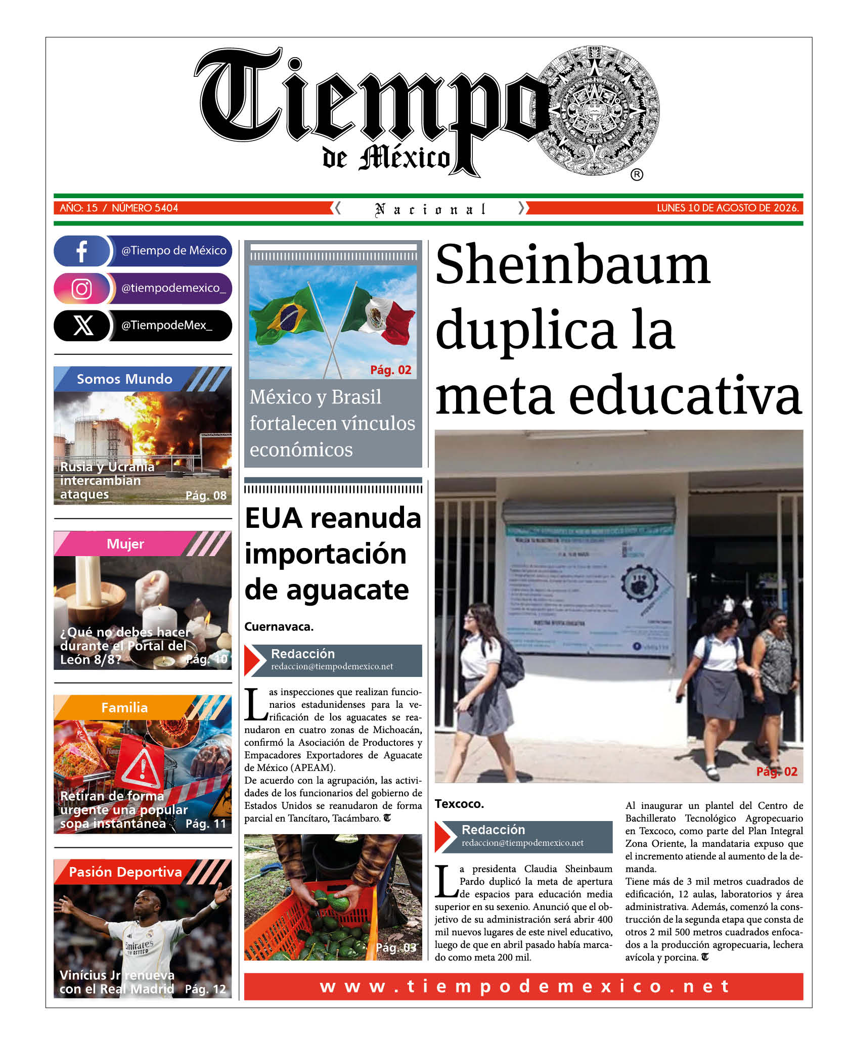 Edición 10 de Agosto 2026