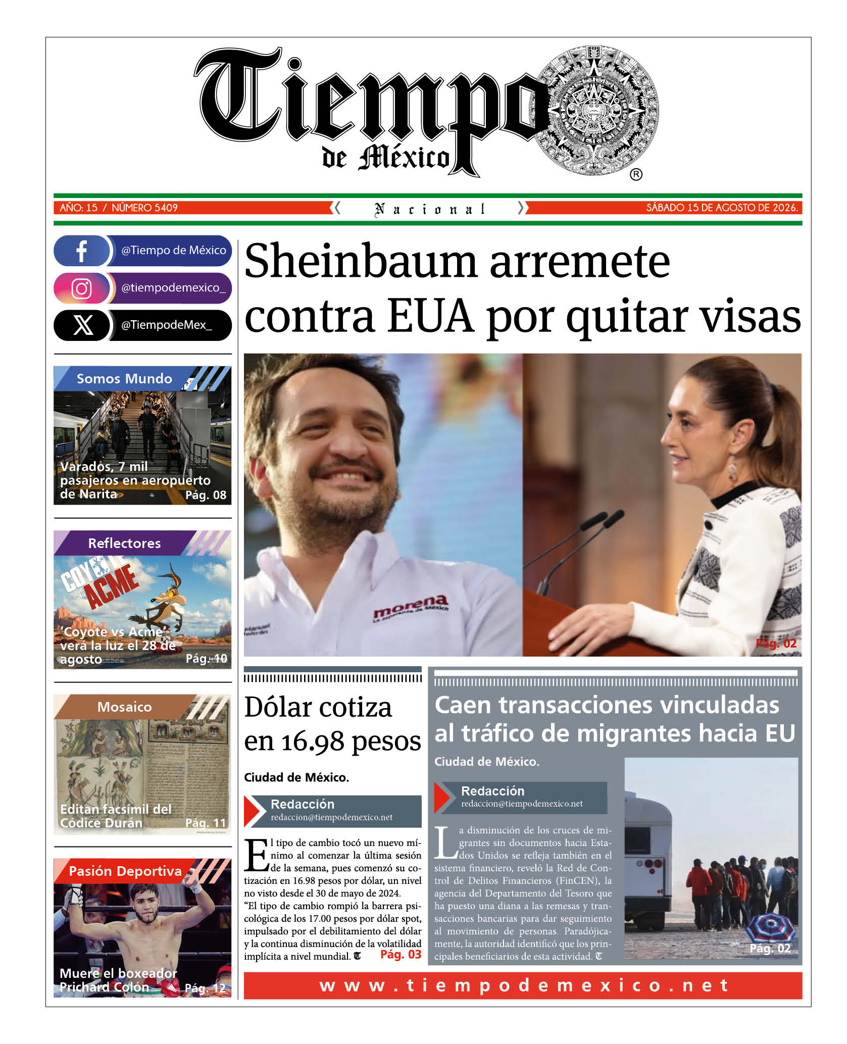 Edición 15 de Agosto 2026