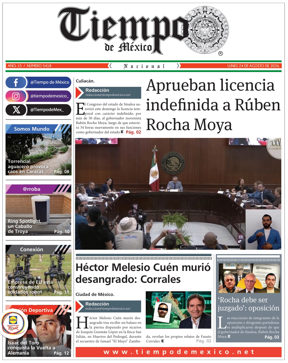 Edición 24 de Agosto 2026