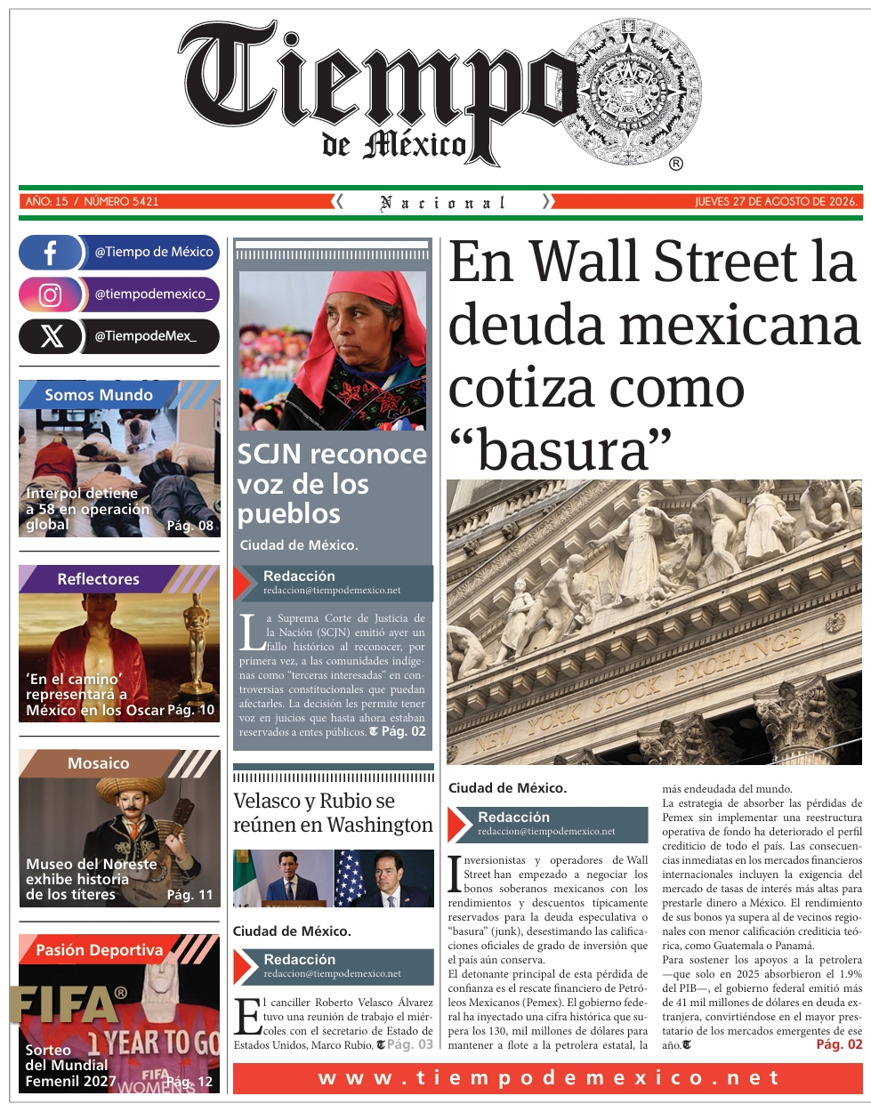 Edición 27 de Agosto 2026