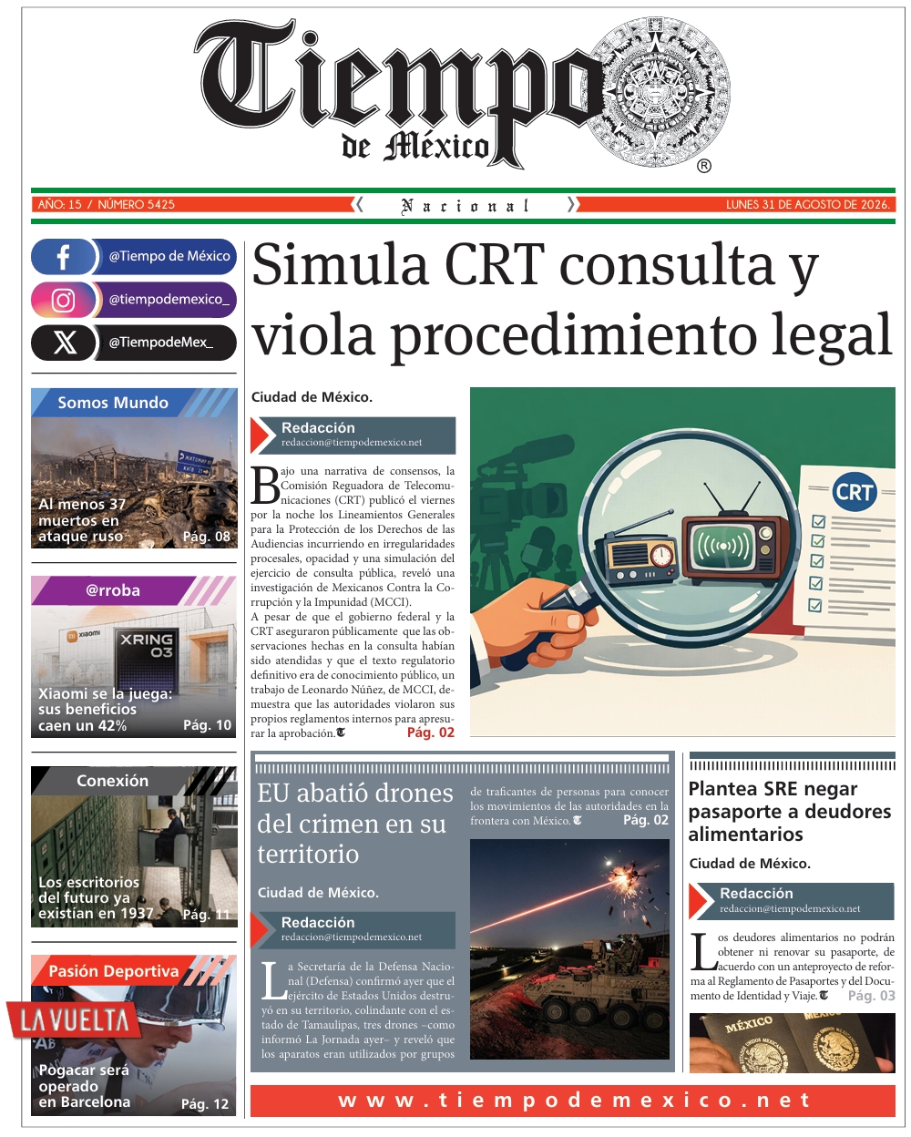 Edición 31 de Agosto 2026