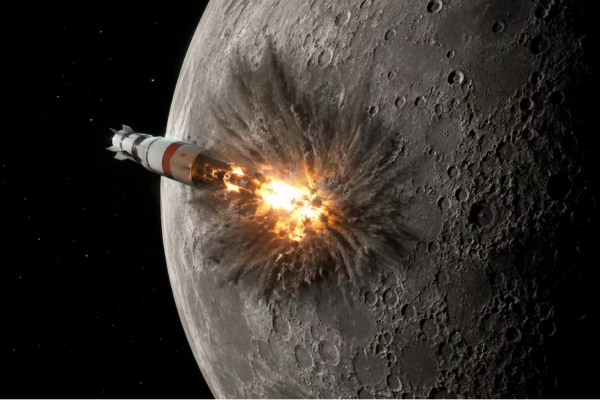 La etapa superior de un cohete de SpaceX impactará hoy en la Luna (en el momento de escribir este artículo debería haberlo hecho ya, pero aún no hay informaciones al respecto).