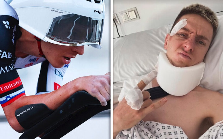 El ciclista esloveno será intervenido por el traumatólogo catalán Xavier Mir, especialista en extremidad superior y microcirugía de la mano, quien ha operado a pilotos de MotoGP como Marc Márquez, Jorge Lorenzo, Dani Pedrosa y Jorge Martín.