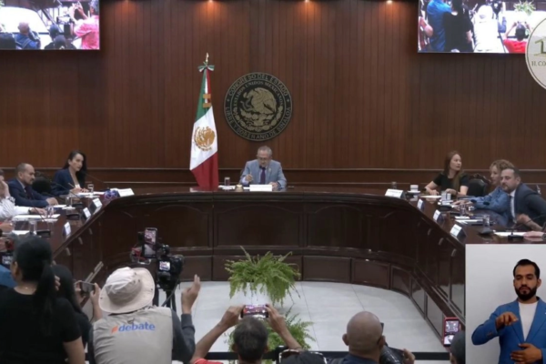 Sesión extraordinaria del Congreso de Sinaloa este 23 de agosto de 2026.