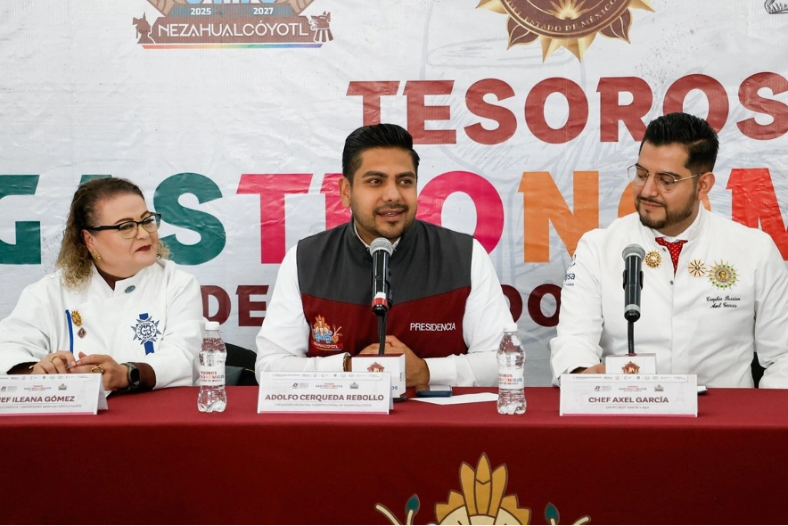 Cerqueda Rebollo, alcalde de Nezahualcóyotl, invitó a los mexiquenses y en especial a los habitantes de su municipio, a participar en el concurso local Tesoros Gastronómicos del Estado de México, el cual dará dos boletos para representar a la entidad en el Festival Gastronomique Sabor a México-París, a celebrarse en la capital gala el próximo 21 y 22 de noviembre.